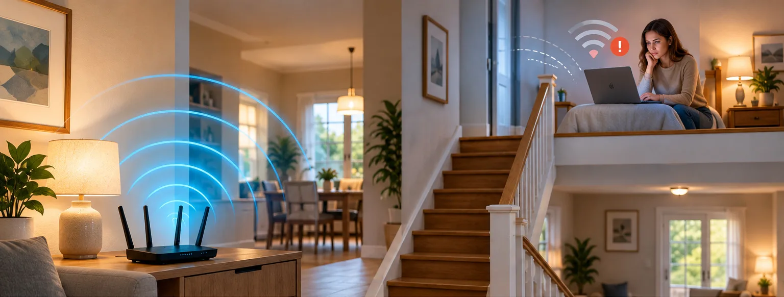 Why Is Your Wi-Fi Fast Near the Router but Slow Upstairs?