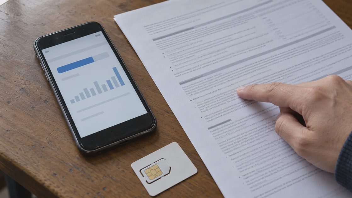 A hand holding a pen compares highlighted rows on two printed insurance documents.